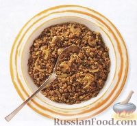 Плов из перловки с грибами