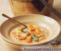 Рыбный суп-пюре с бататом и тыквой