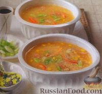 Суп с крабовым мясом и кукурузой