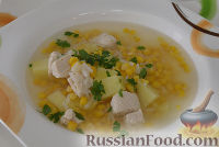 Рисовый суп с кукурузой
