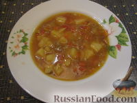 Суп из лука-порея и картофеля