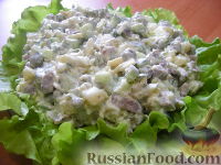 Салат "Язык Оливье"