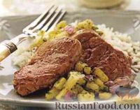 Свиное филе с ананасовой сальсой
