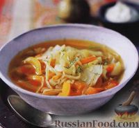 Щи со свежей капустой